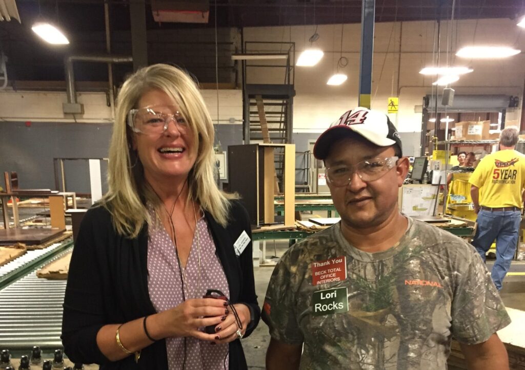 Lori at the National Factory